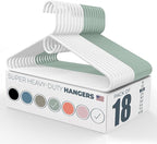 Neaties Super Heavy Duty Clothes Hangers 18 Pack – Made in The USA - 10lb by NeatiesHangers