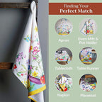 Maison d' Hermine Kitchen Towels Set of 3 100% Cotton 27.50" x 20" Reusable - Image 5