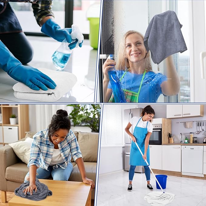 10 Pcs Extra Large Microfiber Cleaning Cloth 30" x 20" Large Floor Microfiber - Image 7