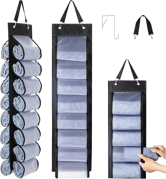 Legging Organizer Storage, T-Shirt Organizer, Foldable Hanging Closet Organizer by DHSFKBE