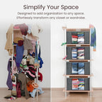 Reli. 60L Clothes Storage Bags Foldable Closet Organizers & Closet Storage - Image 7