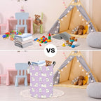 FANKANG Storage Basket, Nursery Hamper Canvas Laundry Basket Foldable - Image 6