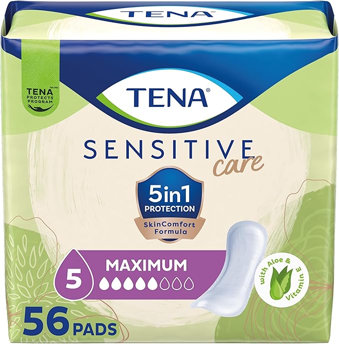 TENA Sensitive Care Maximum Pads, Regular Length by TENA