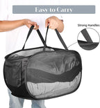 Durable Collapsible Laundry Baskets, Mesh Pop Up Laundry Hamper - Image 5