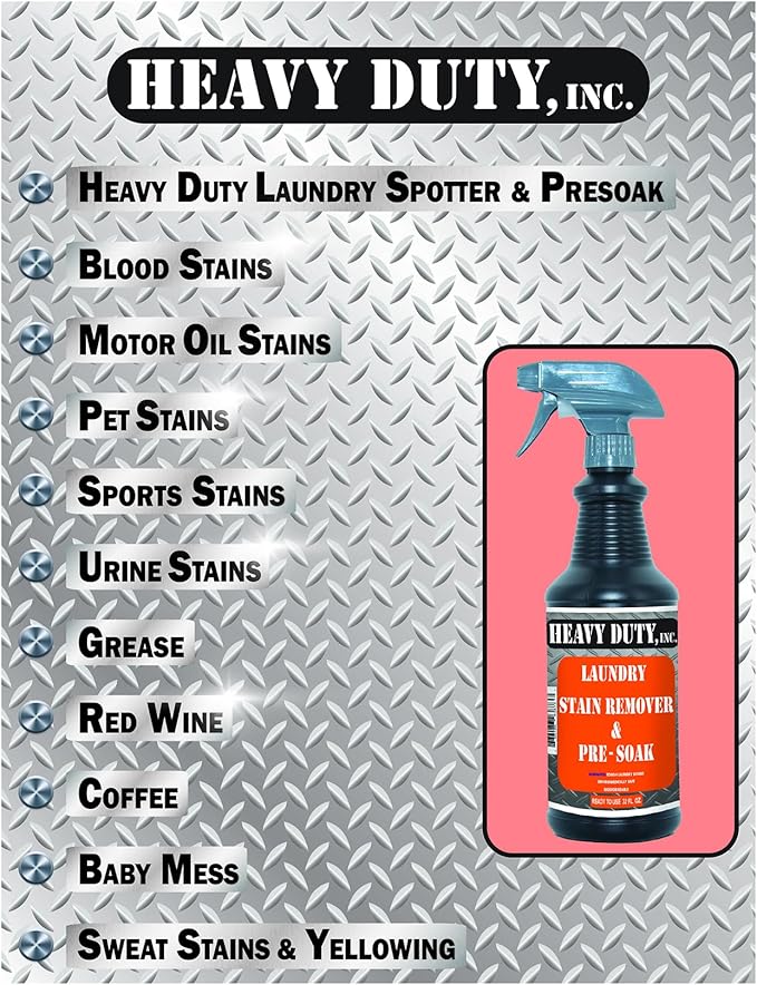 Heavy Duty Laundry Stain Remover & Pre-Soak Spray - Image 10