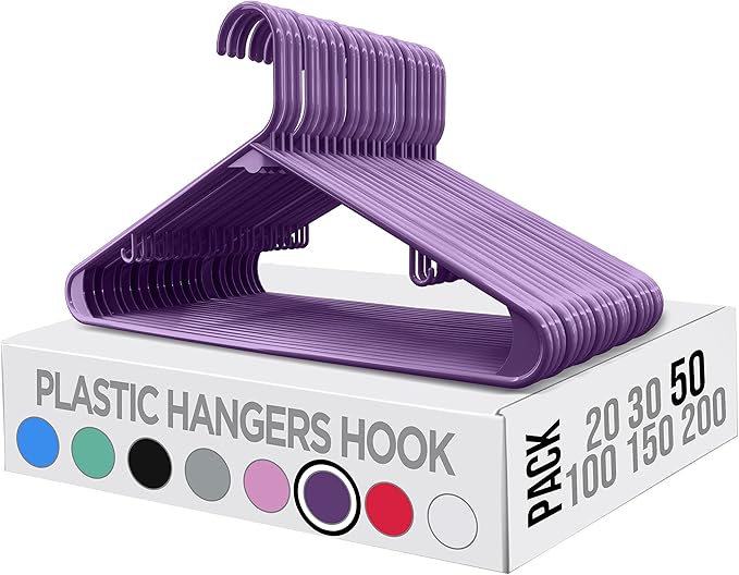 Utopia Home Plastic Hangers 50 Pack - Image 7