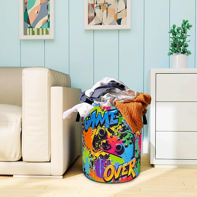 Game Joystick Laundry Basket Gamepad Oxford Cloth Laundry Hamper Funny - Image 5