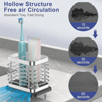Toothbrush Holders for Bathroom, Adhesive Electric Toothbrush Holder - Image 2