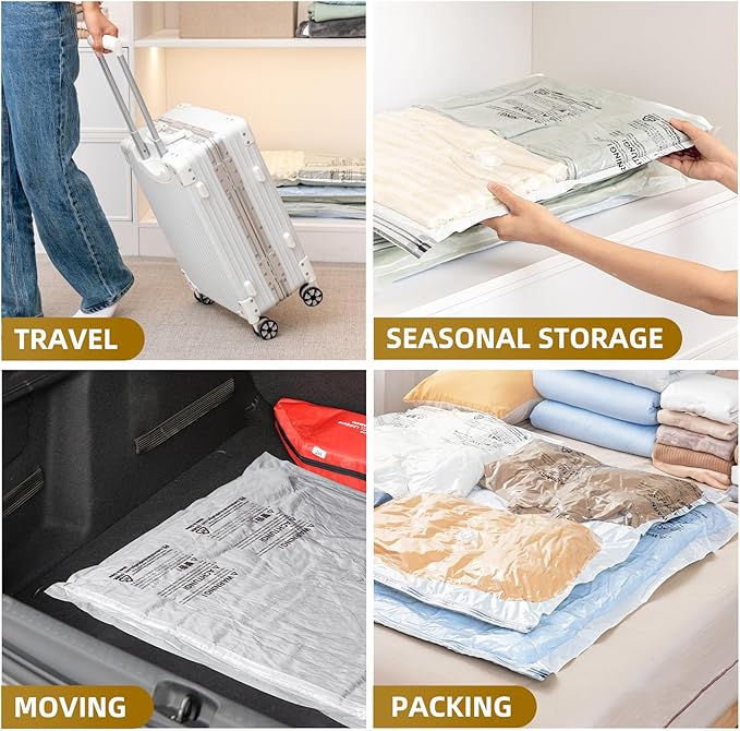 TAILI 4 Pack Vacuum Storage Bags, Jumbo Vacuum Seal Bags - Image 9