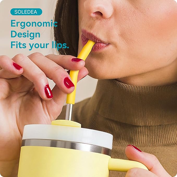 40 oz Straight Metal Straws for 40 oz Stanley Tumbler, Straw for Glass Cups - Image 8