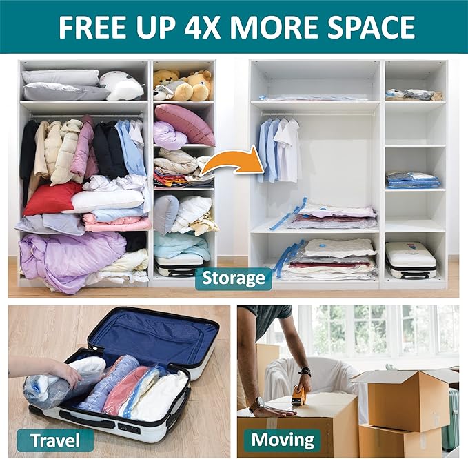 30 Pack Space Saver Bags Compression Storage Bags - Image 3