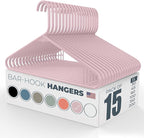 Neaties Plastic Hangers 15 Pack – Made in The USA – 6lb Capacity Standard by NeatiesHangers