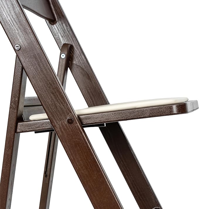 Flash Furniture Hercules Commercial Indoor/Outdoor Folding Event Chair, Wood Look, Weather-Resistant, Lightweight Design, Versatile Use, Set of 2, Dark Brown - Image 9