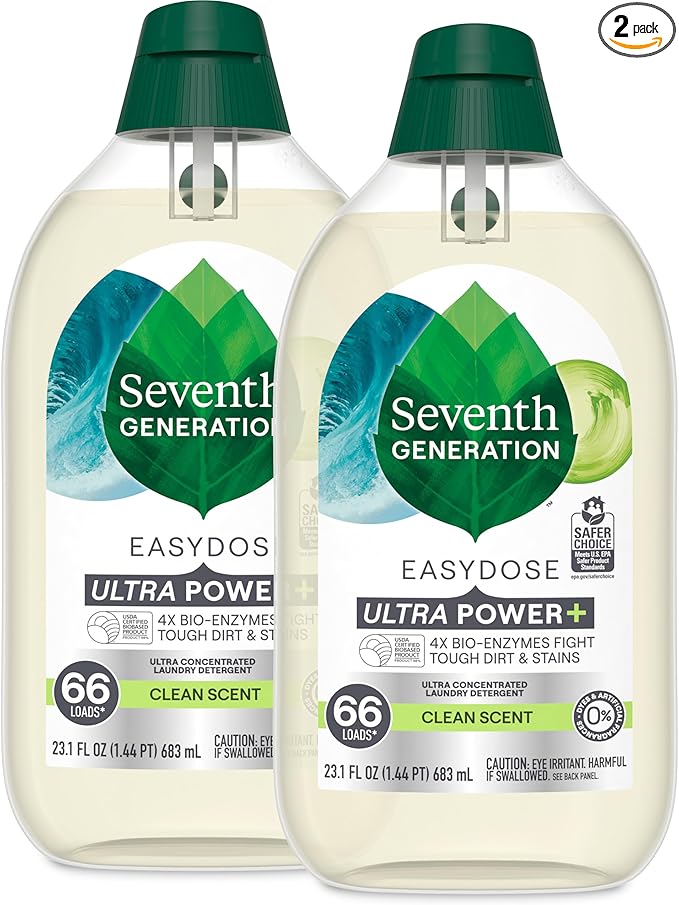 Seventh Generation Laundry Detergent Ultra Concentrated Clean Scent oz 2 Pack by SeventhGeneration