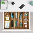 Luxury Acacia Silverware Organizer -Kitchen Drawer Organizer - Image 4