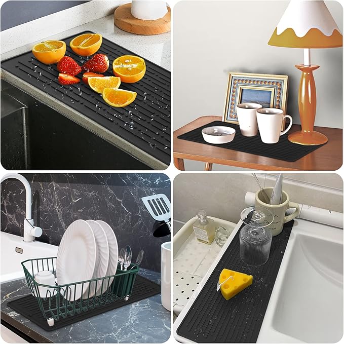 Dish Drying Mats, Heat-resistant Silicone Mat - Image 6