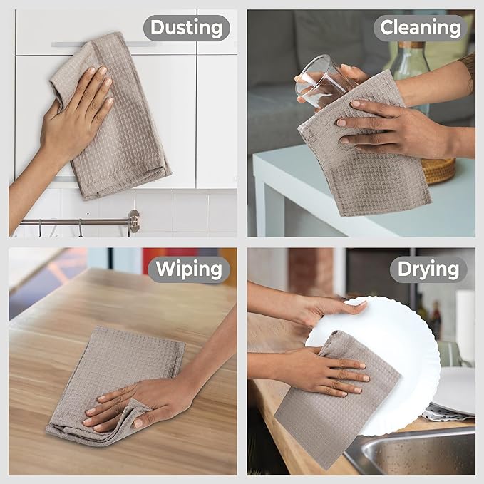 Urban Villa Kitchen Towels Waffle Dish Towels - Image 4