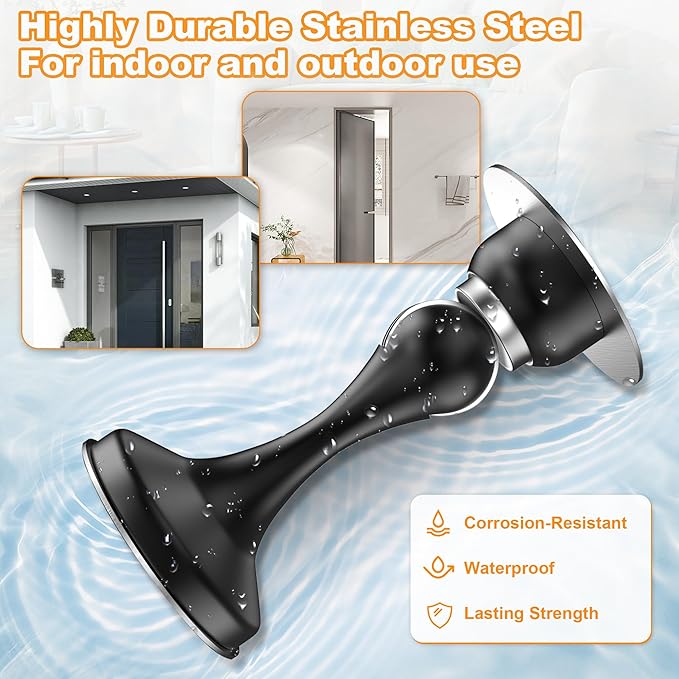 Crosize Magnetic Door Stoppers 1 Pack, Stainless Steel Door Stops - Image 6