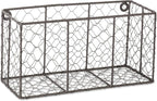 DII Chicken Wire Collection Farmhouse Vintage Wall Baskets, Small Basket - Image 2