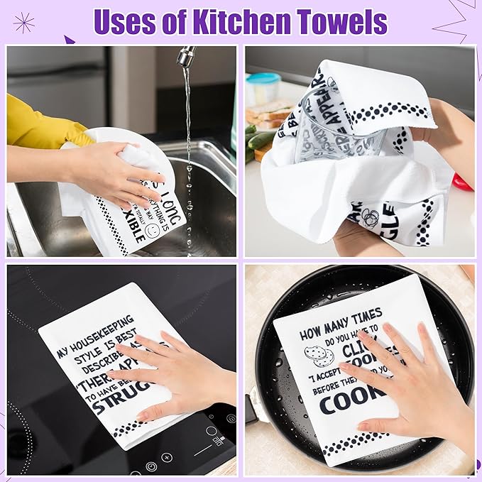R HORSE Funny Saying Kitchen Dish Towels - Image 5