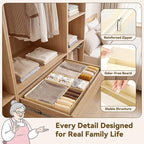 GRANNY SAYS Drawer Organizer Clothes, 6 Pack Dresser Organizer Bins - Image 5