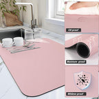 Dish Drying Mat for Kitchen Counter, Heat Resistant Drainer Mats - Image 3