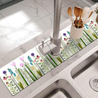 Kitchen Sink Splash Guard Faucet Mat -1 PC Super Absorbent Fast Drying Mat Sink - Image 2