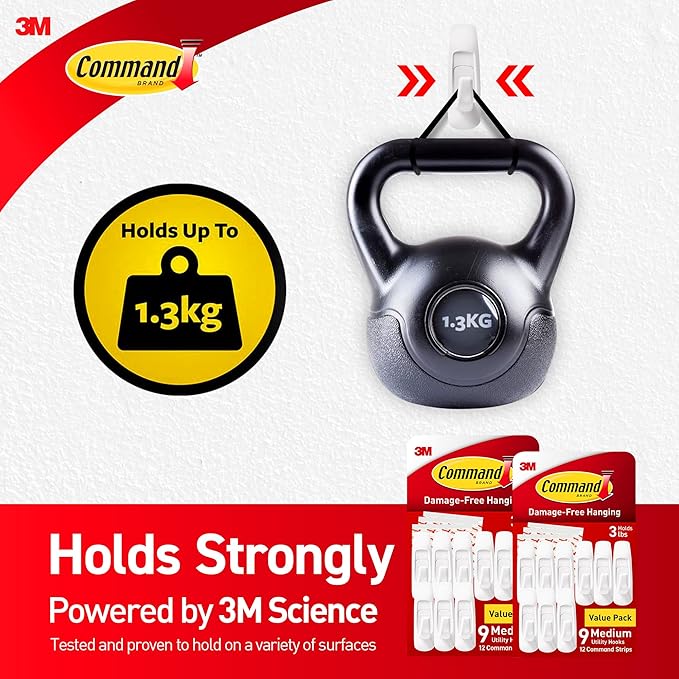 Command Medium Utility Wall Hooks - Image 8