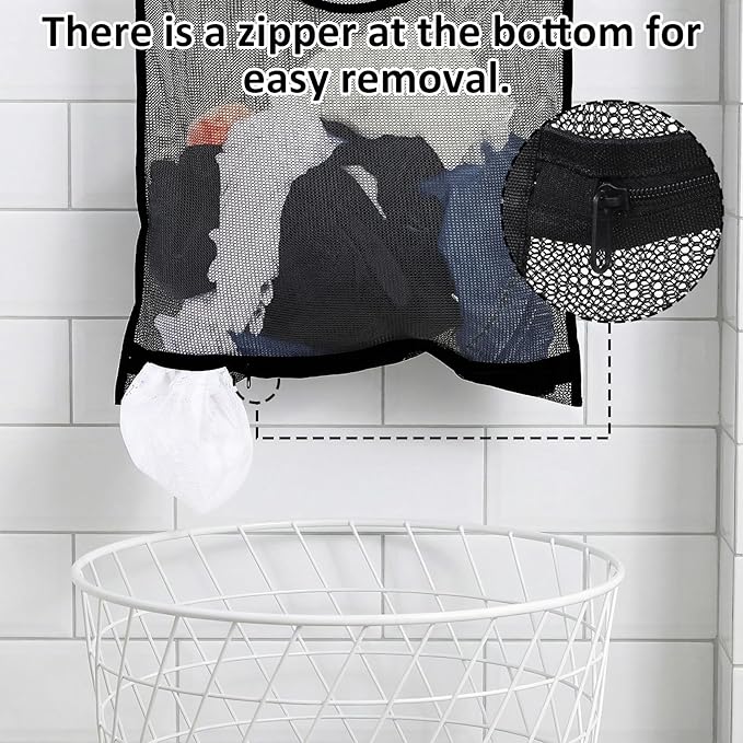 Hanging Laundry Bag Hanging Laundry Basket Wall Basket Door 30 X 20 Inch Large - Image 6