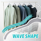 Premium Velvet Shirt Hangers 30 Pack, Space-Saving Non-Slip Felt Hanger - Image 4