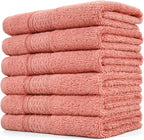 Cleanbear Ultra Soft Washcloths 6 Pack Cotton Face Cloths Wash Cloths Set by Cleanbear