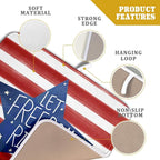4th of July Dish Drying Mat for Kitchen Counter Patriotic Holiday Absorbent - Image 4