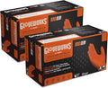 GLOVEWORKS 8 Mil Orange Nitrile Disposable Gloves Heavy Duty Industrial RDT by GLOVEWORKS
