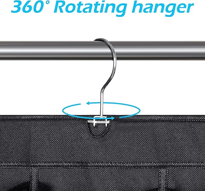 MISSLO 30 Large Pockets Dual Sided Hanging Shoe Rack - Image 4