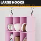 SpaceAid 2 Pack Hanging Closet Organizer and Storage - Image 5