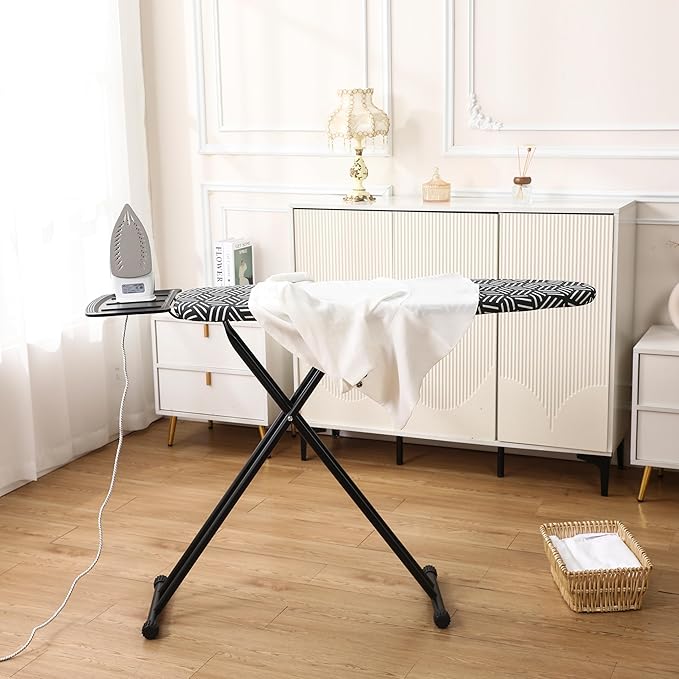 caius Ironing Board, Height Adjustable Heavy Duty Metal Iron Board - Image 5