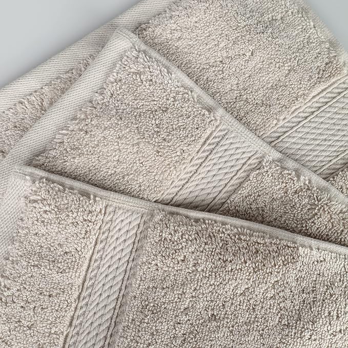SUPERIOR Egyptian Cotton Pile 8 Piece Towel Set, Includes 2 Bath, 2 Hand - Image 7