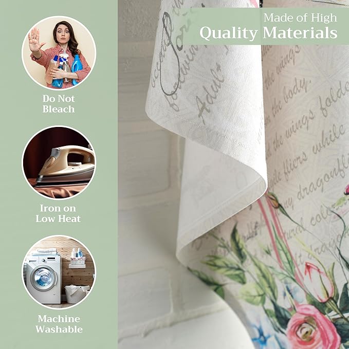 Maison d' Hermine Kitchen Towels Set of 2 100% Cotton 27.50" x 20" Reusable - Image 3