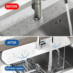 Kitchen Sink Splash Guard-24 x 5.8'' Ultrathin Silicone Sink Mat Splash Guard - Image 4