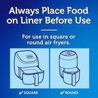 Reynolds Kitchens Air Fryer Liners Disposable, Unbleached Parchment Paper Sheets - Image 4