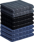 Homaxy 100% Cotton Terry Kitchen Towels, Checkered Designed, Soft and Super by Homaxy
