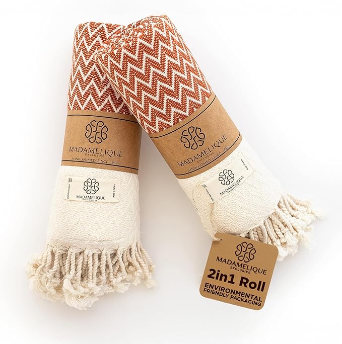 Madamelique Exclusive Hand Towels Set of 2-18 x 40 Inches by Madamelique