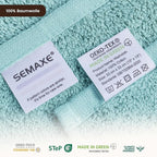 SEMAXE 100% Cotton Washcloths 12-Pack, 13 × 13 Inch Soft Luxury Face Towels – - Image 3