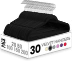 Utopia Home Velvet Hangers 30 Pack – Luxury Non-Slip Slim Pant & Coat Hangers by UTOPIAHOME