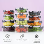 JoyJolt 24pc Borosilicate Glass Storage Containers - Image 6