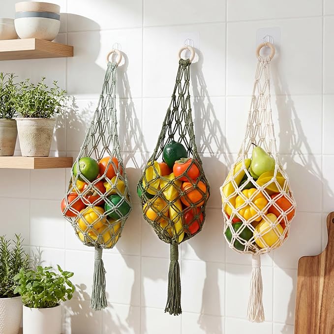 Sieral 3 Pack Hanging Fruit Baskets - Image 5