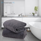 TENSTARS Silk Hemming Bath Towels - Image 3