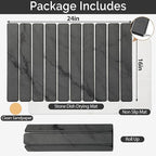 Large Stone Dish Drying Mat for Kitchen Counter, Quick Dry Stone Dishes Mats - Image 3