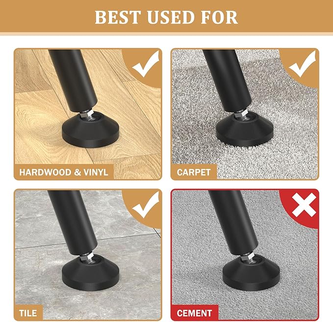 Sliding Door Security Bar and 2-in-1 Sliding Glass Door Stoppers Security - Image 4