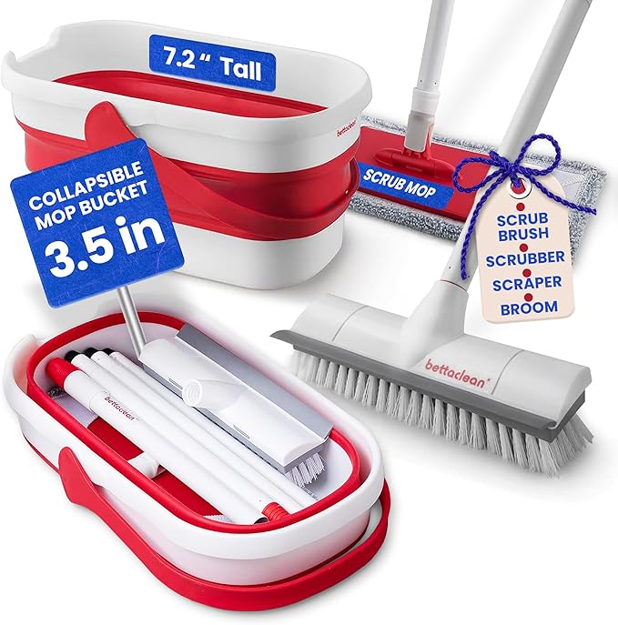 Collapsible Mop and Bucket Set - Image 2